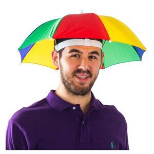 20" Wide Multicolor Umbrella Hat